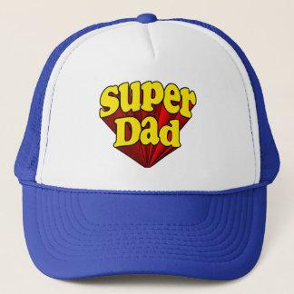 Casquette Super Papa, Super Rouge/Jaune/Blue Father's Day