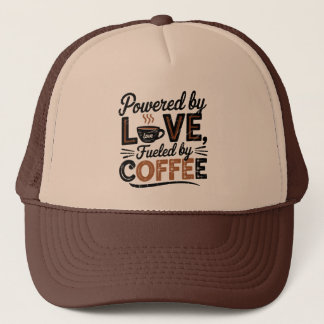 Casquette Superbe café art rétro avec des mots