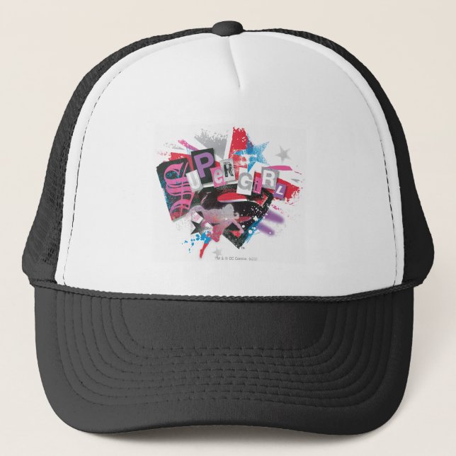 Casquette Supergirl Grunge Design (Devant)