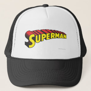 Casquette Superman   Logo de lettres rouges jaunes