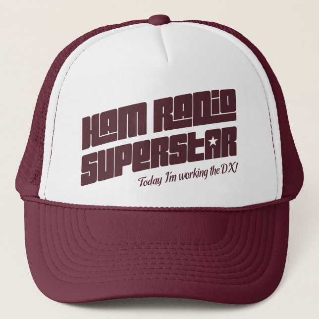 Casquette Superstar de radio-amateur (Devant)