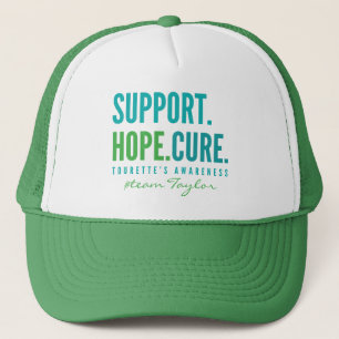 Casquette support de nom personnalisé tourette espoir guéris