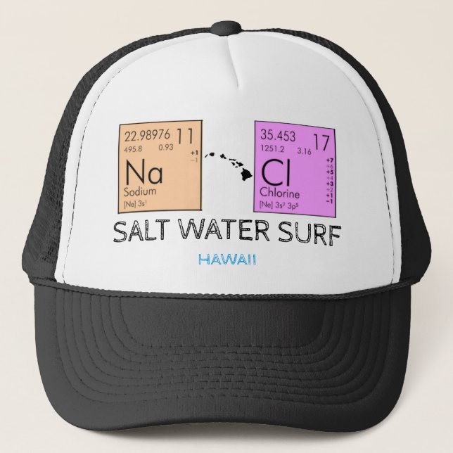Casquette Surf d'EAU DE SEL NaCL (Devant)