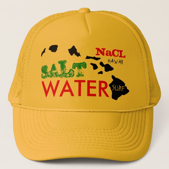 Casquette Surf d'eau salée NaCL (Devant)