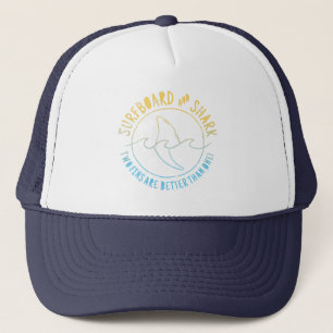 Casquette Surf Et Requin Drôle Surfer Surf Été