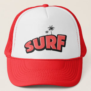 Casquette Surf, juste surf. En rouge