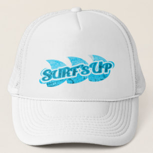 Casquette "Surf vers le haut" mer bleu profond & blanc