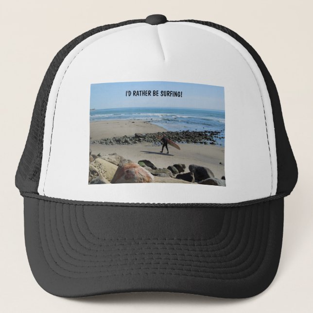 Casquette Surfer à la plage de Rincon, Ventura, CA (Devant)