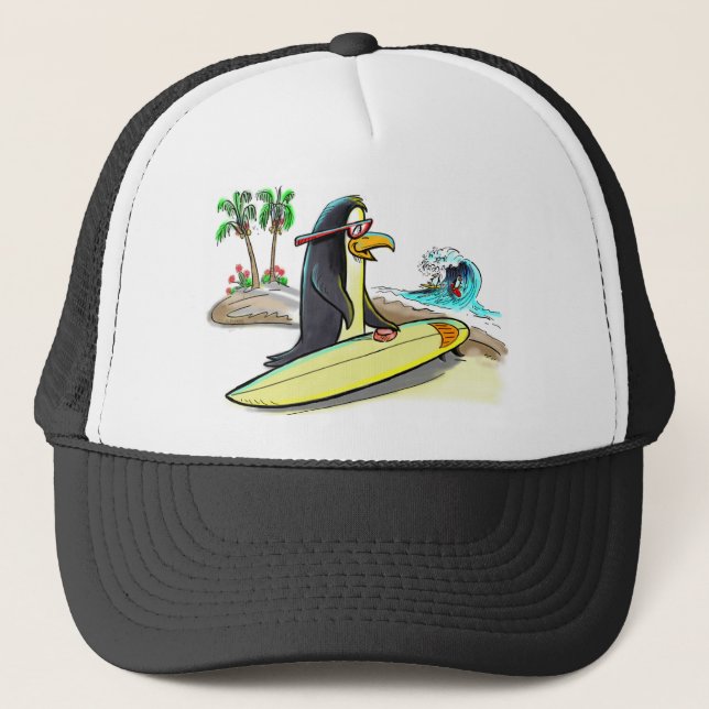 Casquette surfer de pingouin (Devant)