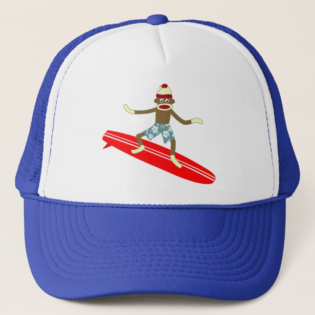 Casquette Surfer de singe de chaussette (Devant)
