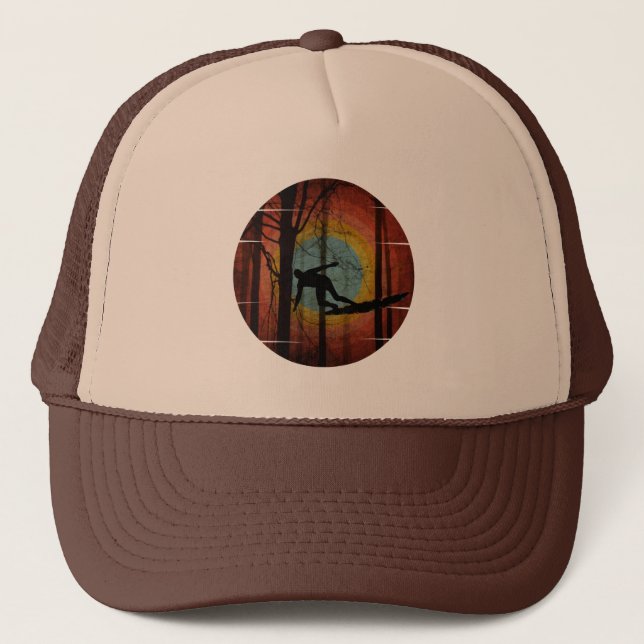 CASQUETTE SURFEUR DRÔLE DANS LES BOIS (Devant)