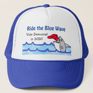 Casquette Surfez sur la vague bleue, votez démocrate en 2020