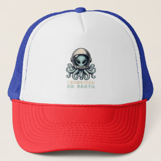 Casquette Survécu sur Terre : Astronaute Alien Pieuvre