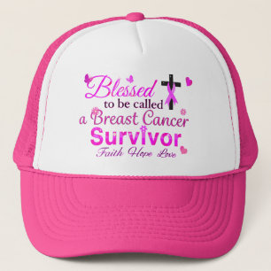 Casquette Survivant du cancer du sein béni