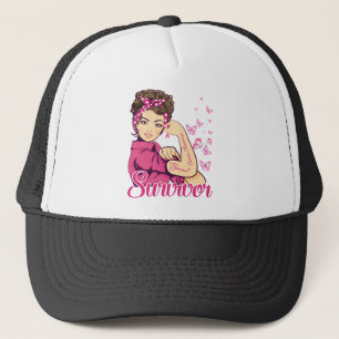 Casquette Survivant Rosie Riveter Sensibilisation au cancer 