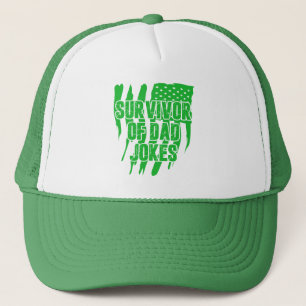 Casquette Survivor Of Papa Blague Vintage Distressed Us Drap