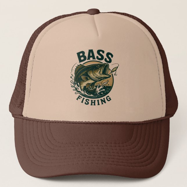 Casquette Sweat à capuche pour pêche au bass (Devant)
