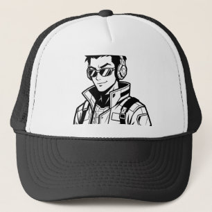 Casquette Sweatshirt à graphisme de personnage d'anime ciném