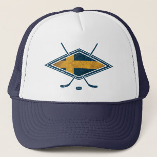 Casquette Swedish Sverige Ice Hockey Mesh Hat