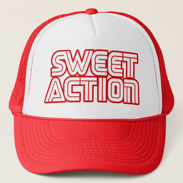 Casquette Sweet Action College Retro Humour des années 80 (Devant)