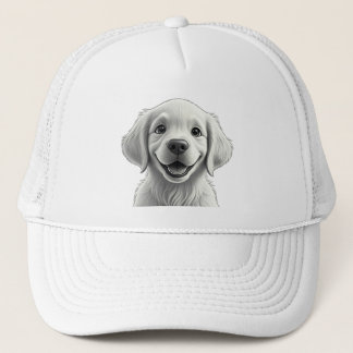 Casquette Sweet Golden Joy: Pixar-Style Puppy Friends