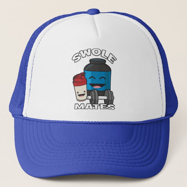 Casquette SWOLEMATATES Funny Protein Bodybuilding Motivation (Devant)
