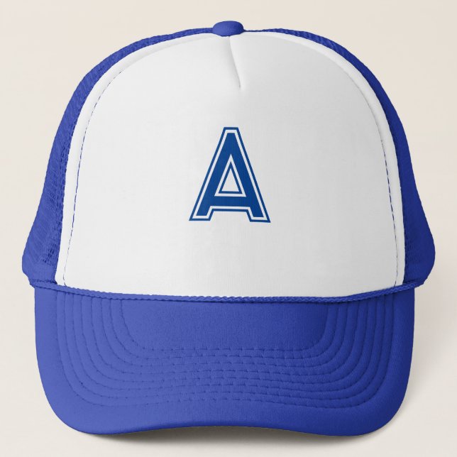 Casquette symbole "A" - Monogramme Initial Logo Élégant  (Devant)