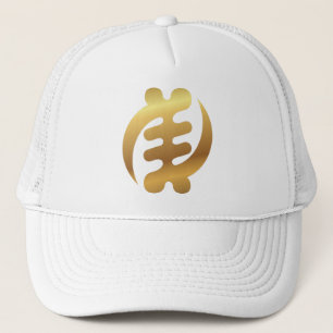 Casquette Symbole Adinkra Gold Shiny Gye d'Afrique