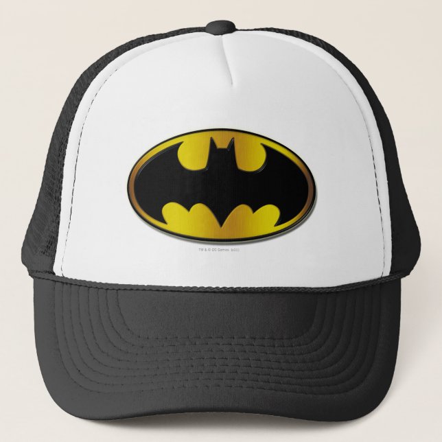 Casquette Symbole Batman | Logo de dégradé ovale (Devant)