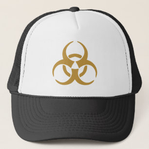 Casquette symbole biodangereux or