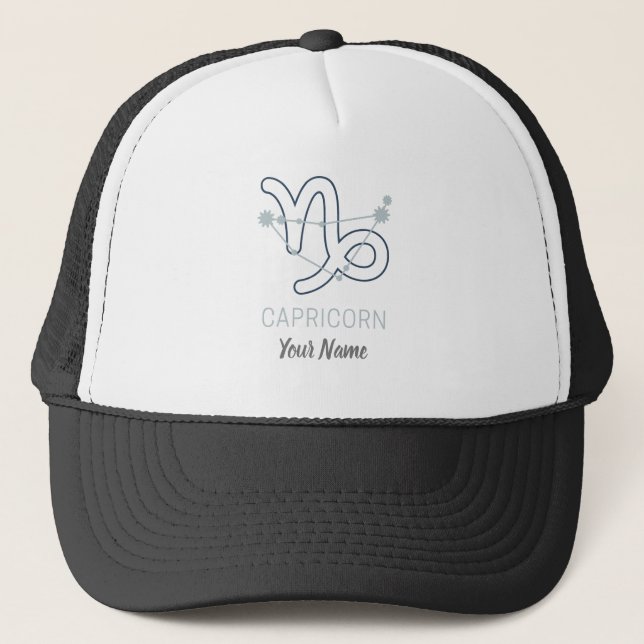 Casquette Symbole Capricorne Zodiac Star Horoscope Constella (Devant)