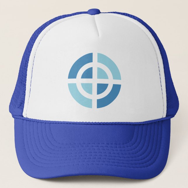 Casquette Symbole croix bleue (Devant)