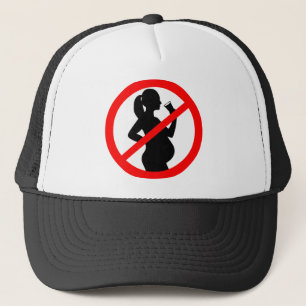 Casquette Symbole d'alcool de femme enceinte