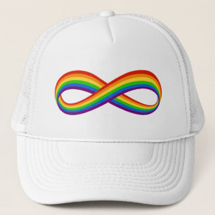 Casquette Symbole d'amour arc-en-ciel infini Gay pride perso