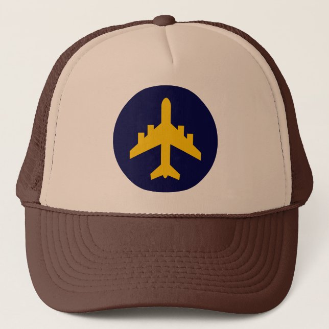 Casquette Symbole d'avion en cercle (Devant)