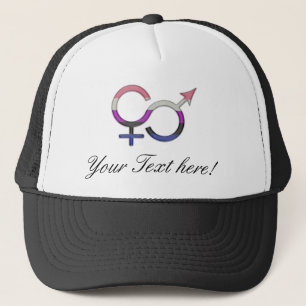 Casquette Symbole de fluides de genre dans les couleurs du d