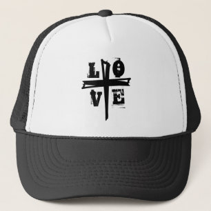 Casquette Symbole de la foi amusante LOVE et CROSS Chapeau