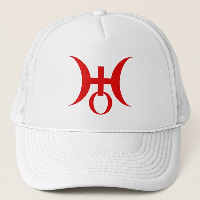 Casquette Symbole de l'Uranus de la planète (rouge) (Devant)