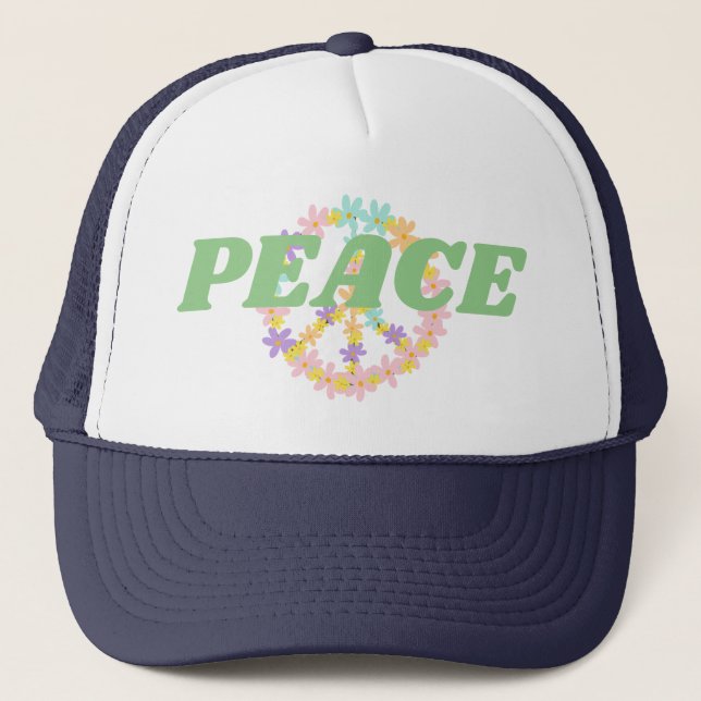 Casquette SYMBOLE DE PAIX Coloré (Devant)
