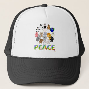 Casquette Symbole de paix des animaux monstrueux