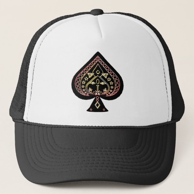Casquette Symbole de pelles : Orange et rouge : (Devant)