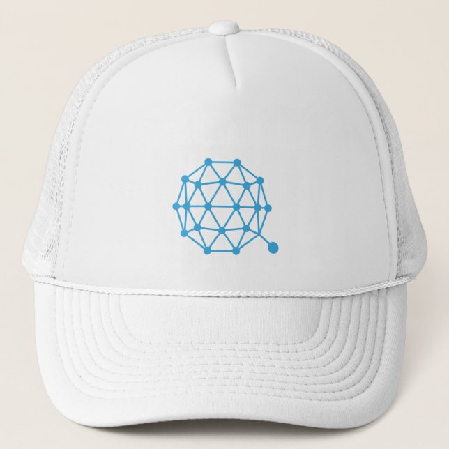 Casquette SYMBOLE DE PIÈCE cool Qtum Cryptodevise (Devant)