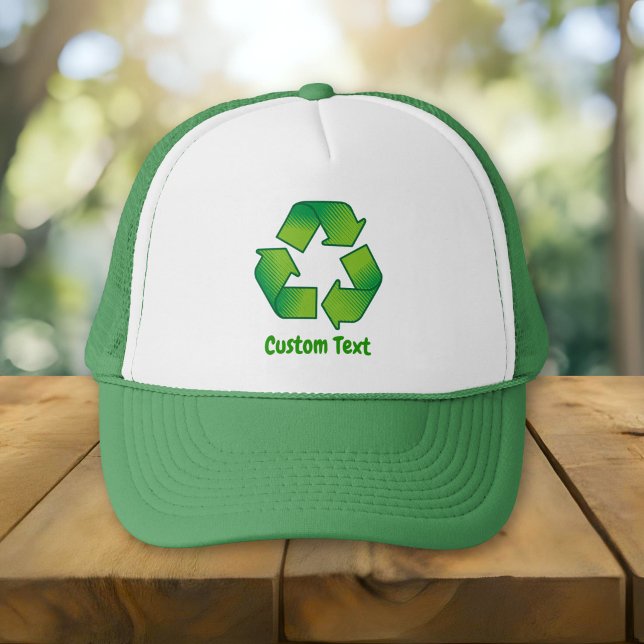 Casquette Symbole de recyclage (Créateur téléchargé)