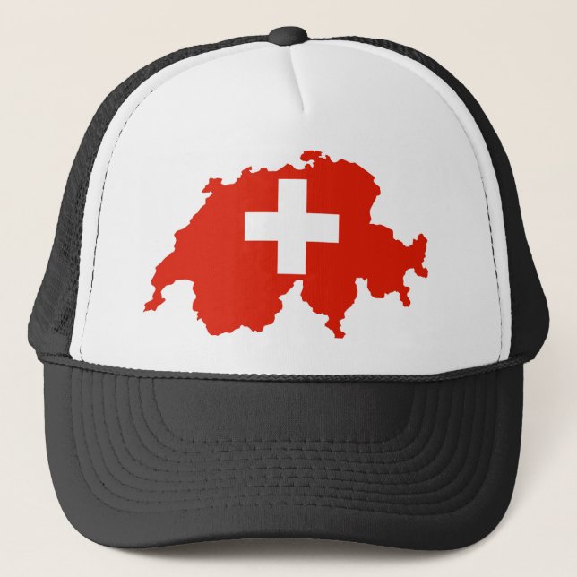 Casquette symbole de Suisse de carte de drapeau de pays de (Devant)
