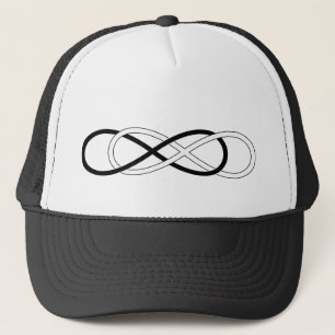 Casquette Symbole double infini - noir & blanc