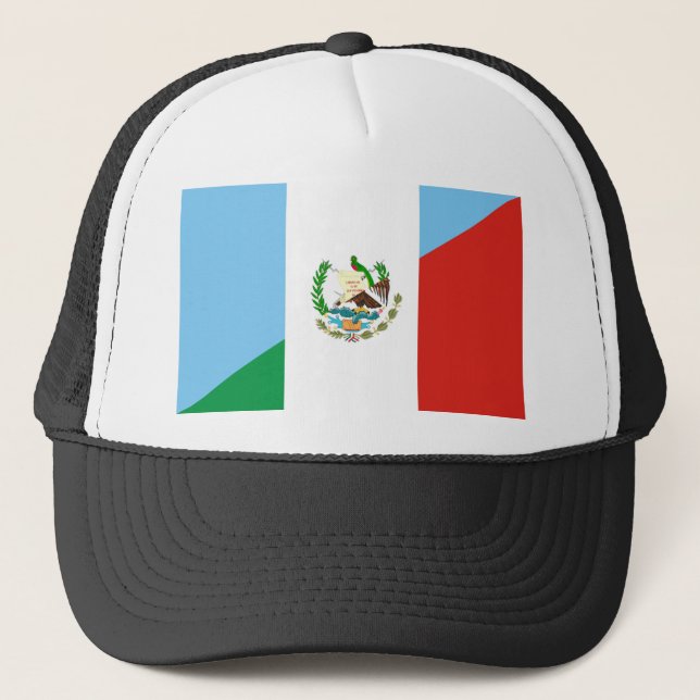 Casquette symbole du demi-drapeau guatemala mexique (Devant)