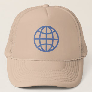 Casquette Symbole du monde - Bleu bébé