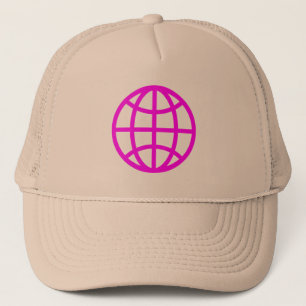 Casquette Symbole du monde - Magenta