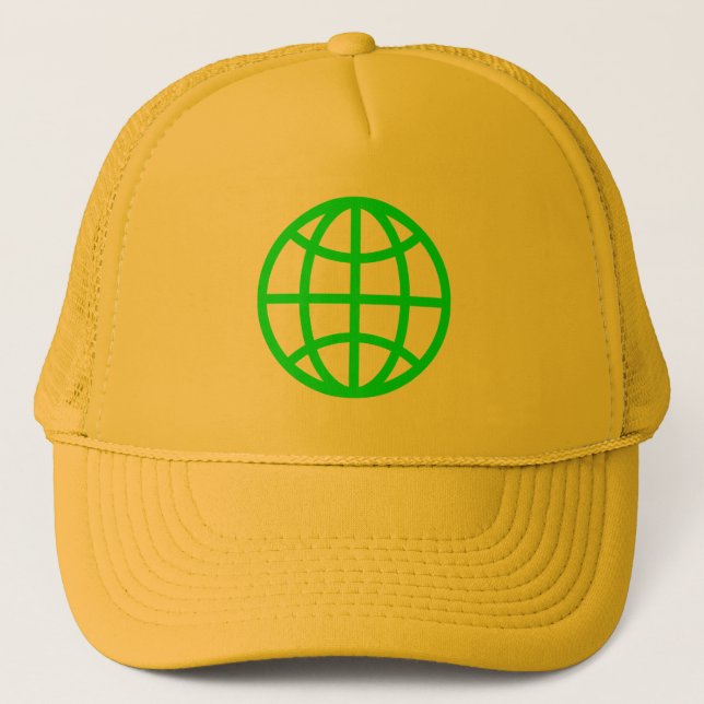 Casquette Symbole du monde - Vert (Devant)