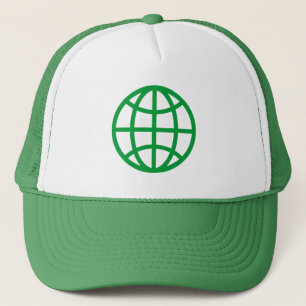 Casquette Symbole du monde - Vert d'herbe